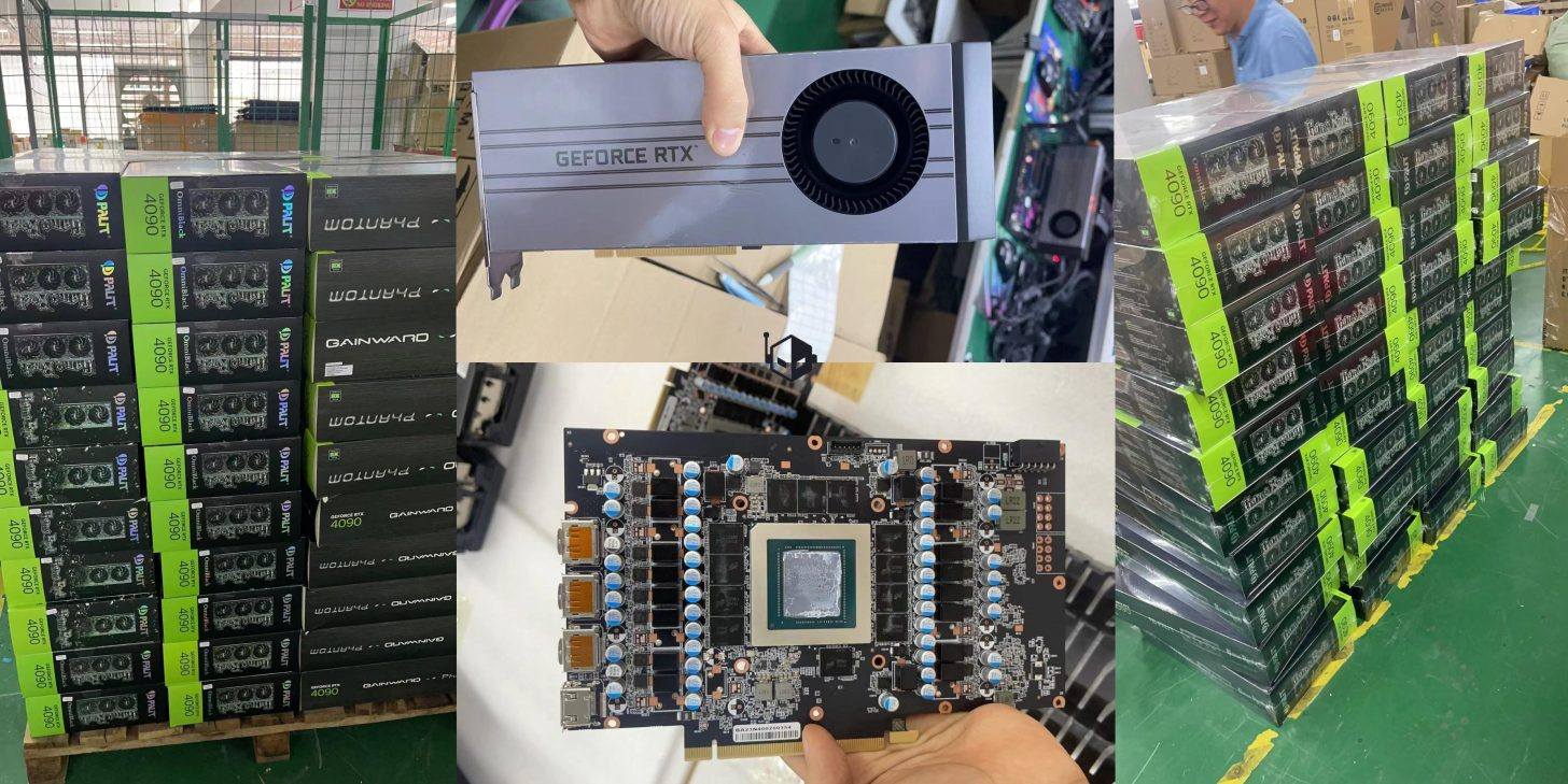 Daily Trivia : China Factory DIY 4090 AI GPU card illustration