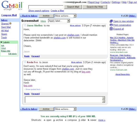 Daily Trivia : April Fool Joke? - 20 years of GMail. illustration