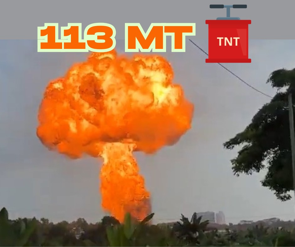 Jin's Daily Trivia - How big might a hypothetical Malaysia Gas Explosion be? illustration