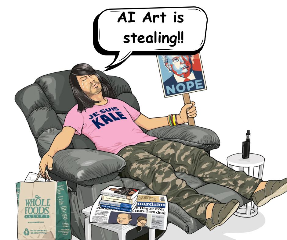 Jin’s daily Trivia - The Internet Virtue Signaller illustration