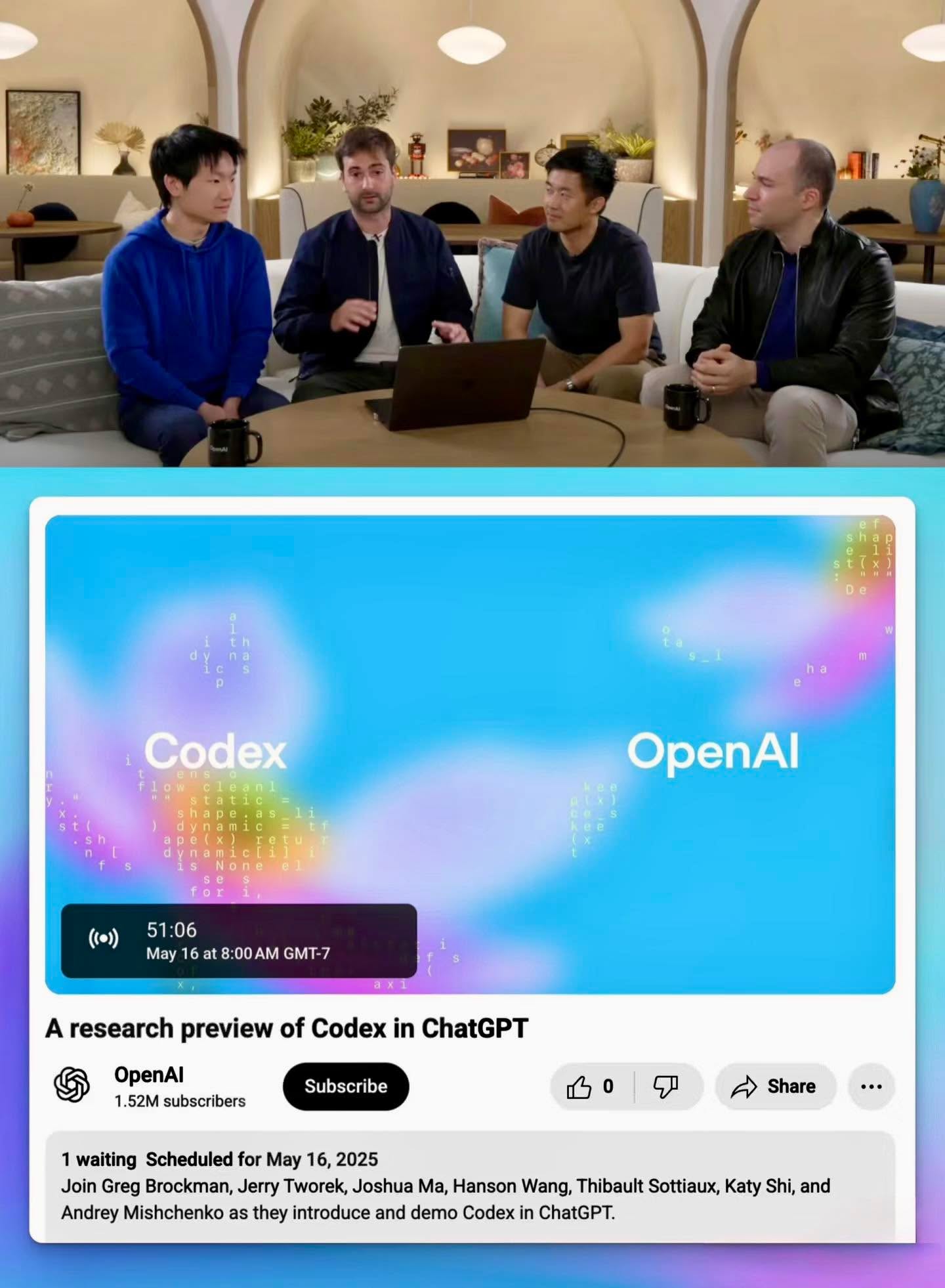 Jin Daily AI Trivia : ChatGPT launch Codex illustration