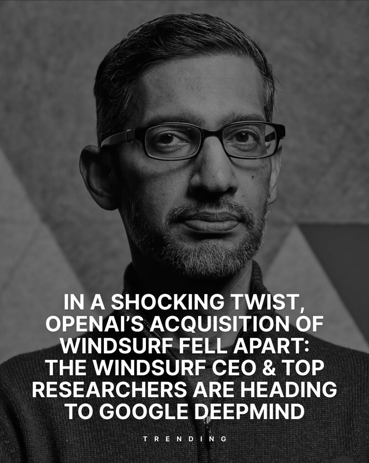 Jin Daily AI Trivia: Google Hires Windsurf CEO, OpenAI Deal Falls Apart illustration
