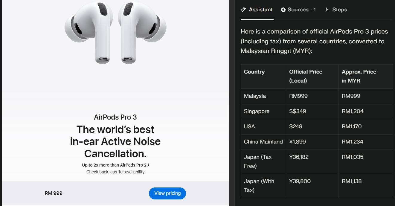 Jin Daily Tech Trivia : Malaysia AirPods Pro 3 is the cheapest in the world illustration