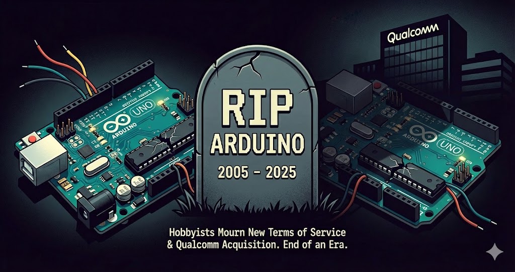 Jin Daily Tech Trivia – Arduino Is Dead. Long Live Arduino. illustration
