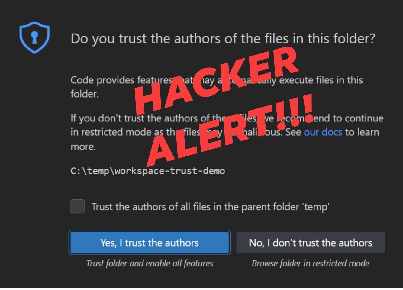 Jin Daily Tech Trivia — Don’t Just Open Random Codebases in VS Code illustration