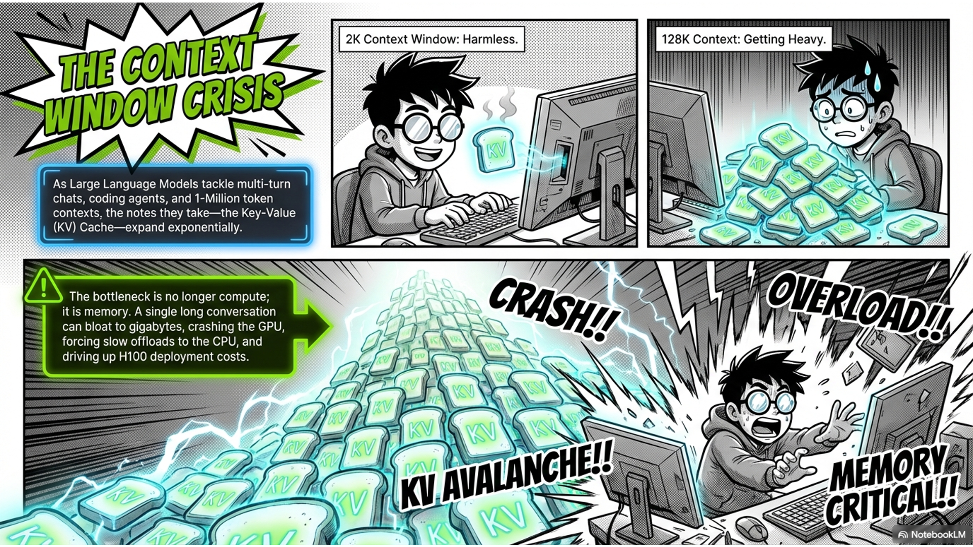 Jin Daily AI Trivia – 1M Context Window? NVIDIA Turns KV Cache into JPEG illustration