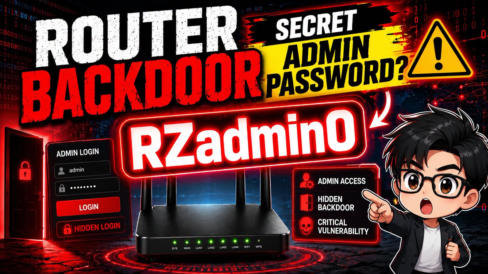 Jin Daily Tech Trivia: China router secret admin backdoor illustration